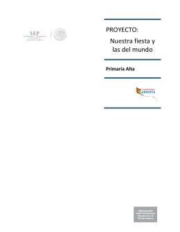 PROYECTO: Nuestra fiesta y las del mundo