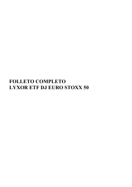 FOLLETO COMPLETO LYXOR ETF DJ EURO