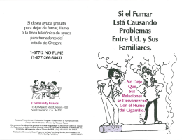 Si el Fumar Está Causando Problemas Entre Ud. y Sus Familiares
