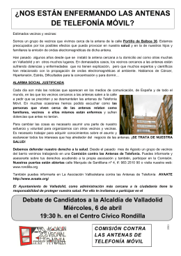 folleto antenas debate 6 abril candidatos Portillo de B