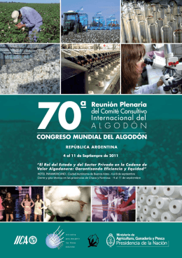 Brochure del Evento - Ministerio de Agricultura, Ganadería y Pesca