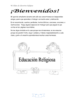 Mi folleto de Educación Religiosa