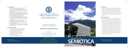 Folleto Semiótica.indd - Universidad de Bogotá Jorge Tadeo Lozano