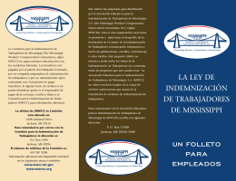 la ley de indemnización de trabajadores de mississippi un folleto