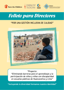 Descargar Publicación - Save the Children en Perú