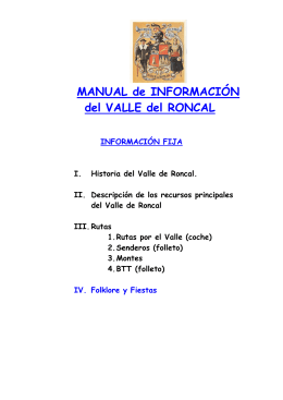 Descargar Manual de información Valle del Roncal