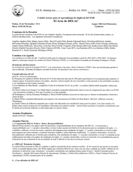 Comité Asesor para el Aprendizaje de Inglés de