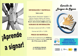 INFORMACIÓN Y MATRÍCULA ote”`5““ de 8`3”-°5