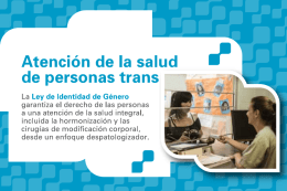 Atención de Ia salud de personas trans