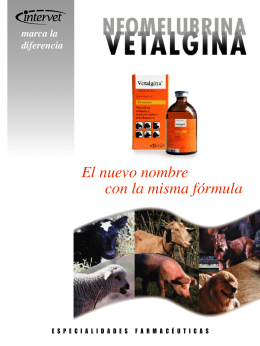 Folleto Vetalgina - MSD Salud Animal