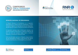 folleto ccc RNR - Registro Nacional de Reincidencia