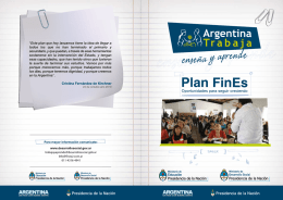 Programa FinEs (folleto) - Ministerio de Desarrollo Social