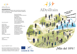 ADysTrain folleto del proyecto