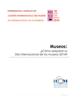 Día Internacional de los Museos 2014 Kit museos