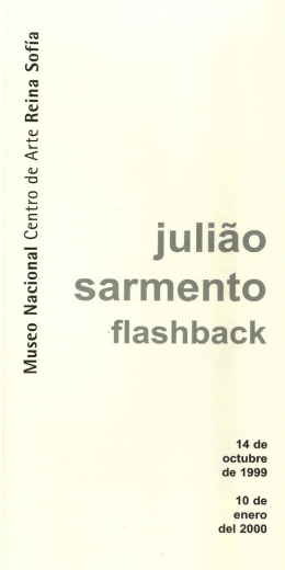 Folleto de Juliao Sarmento. Flashback