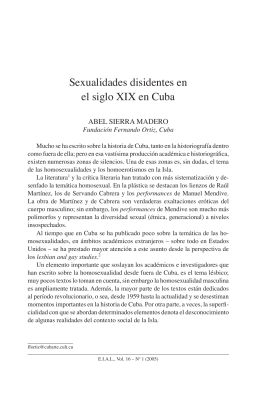 Sexualidades disidentes en el siglo XIX en Cuba