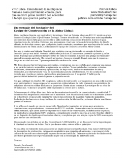 carta de Marcin Jacobowski sobre el ECAG
