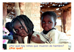 Folleto Informativo. Asociación Mujeres de Burkina