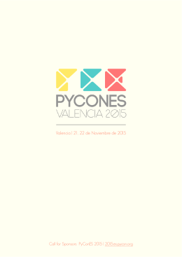 Folleto - PyConES 2015