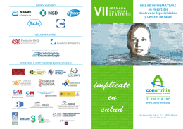 Mesas informativas en hospitales
