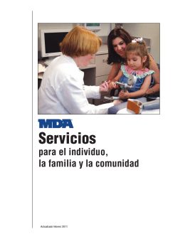 MDA Servicios para el individuo, la familia y la comunidad
