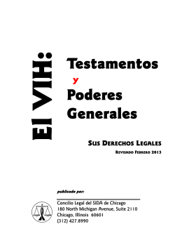 Testamentos Poderes Generales - AIDS Legal Council of Chicago