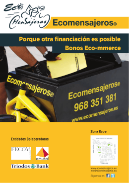 folleto bono ecomensajeros