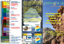 Folleto Geolodia 11 Balears - Sociedad Geológica de España