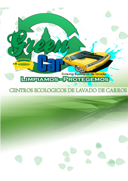 folleto GREEN CAR WASH