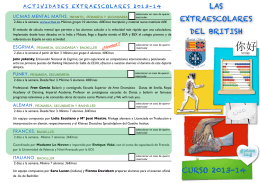 folleto extraescolares BSA 2013-14