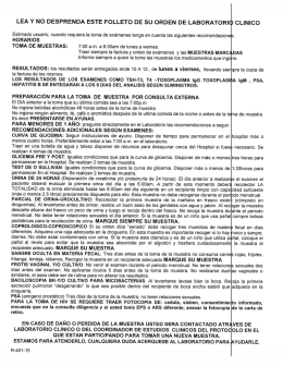lea y no desprenda este folleto