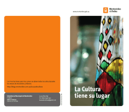 OR folleto casa de la cultura - Intendencia Municipal de Montevideo