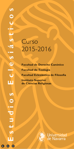 Folleto estudios eclesiásticos 15-16