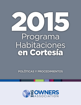 Programa Habitaciones en Cortesía