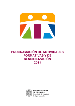 folleto de programacion Igualdad 2012