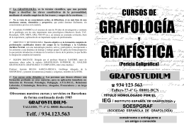 folleto- Grafología y grafística