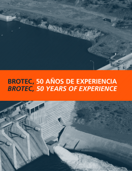 brotec, 50 años de experiencia brotec, 50 years of experience