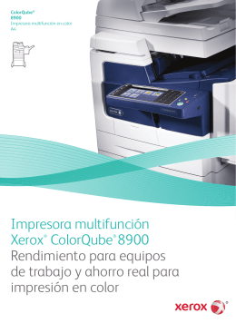 Xerox ColorQube 8700: Folleto - Impresora Multifunción
