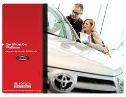 Certificación Platinum - Autos Usados Certificados Toyota