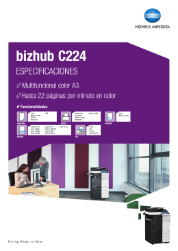 bizhub C224 - Dynacorp SA