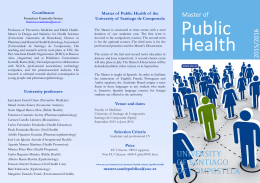 Public Health - Universidade de Santiago de Compostela