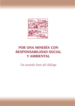 acuerdo minero 2006 - Grupo de Diálogo, Minería y Desarrollo