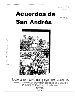 Acuerdos de San Andrés - KOMAN ILEL "Mirada Colectiva"