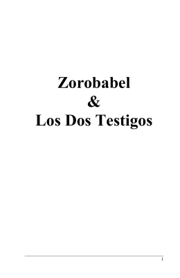 Zorobabel & Los Dos Testigos