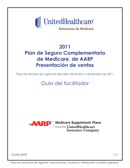2011 Plan de Seguro Complementario de Medicare, de AARP