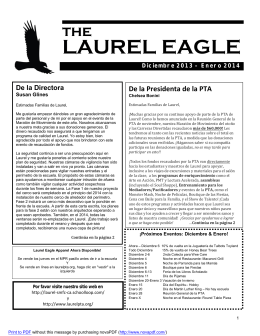 LAUREL EAGLE - Laurel Elementary PTA