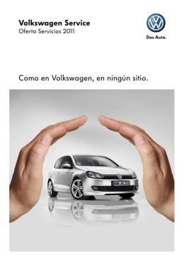 Volkswagen Service Como en Volkswagen, en ningún sitio.