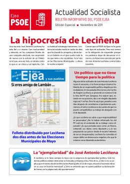 Actualidad Socialista EDICION ESPECIAL