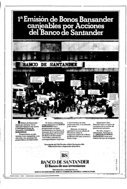 : del Banco de Santander `