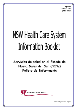 Spanish - the NSW Multicultural Health Communication Service